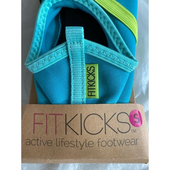 FitKicks Foldable Flat Active Shoes, Turqouise Green, Women's SZ Small 5.5 - 6.5 - Picture 3 of 10